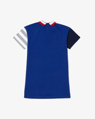 Kids' Heritage Colorblock Premium Cotton Polo Dress