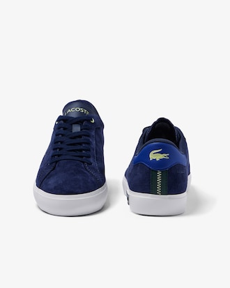 Men's Powercourt Leather Color Contrast Sneakers