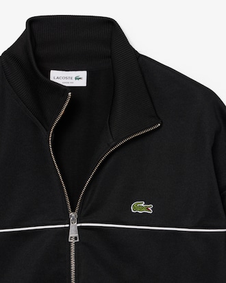 Trim Accent Zipped Sweatshirt