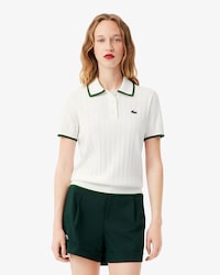 Women's Short Sleeve Polo Collar Golf Sweater