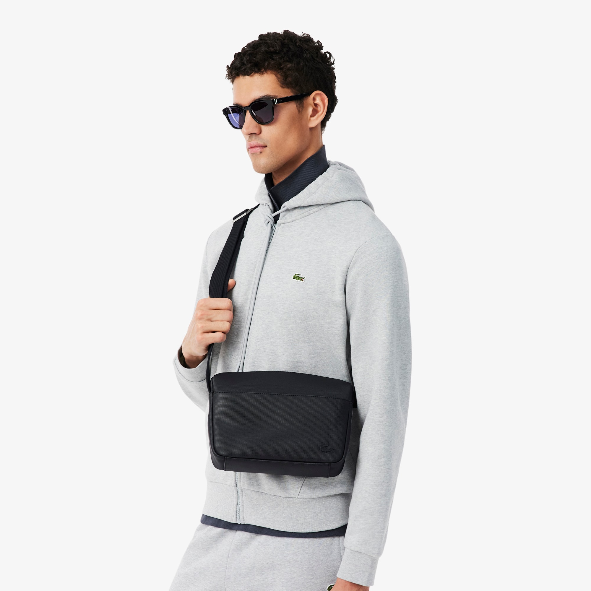 Men's Classic Petit Piqué Reporter Bag - Bags - New In 2026 | Lacoste