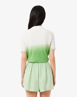 Women's Classic Fit Ombré Effect Knit Polo