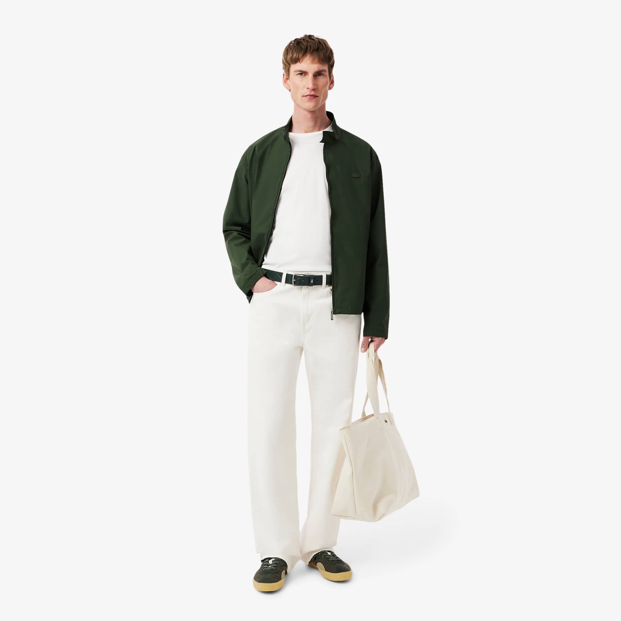 Men's Monogram Leather Belt - Belts - New In 2025 | Lacoste