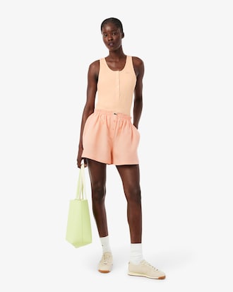 Oversized Linen Blend Shorts