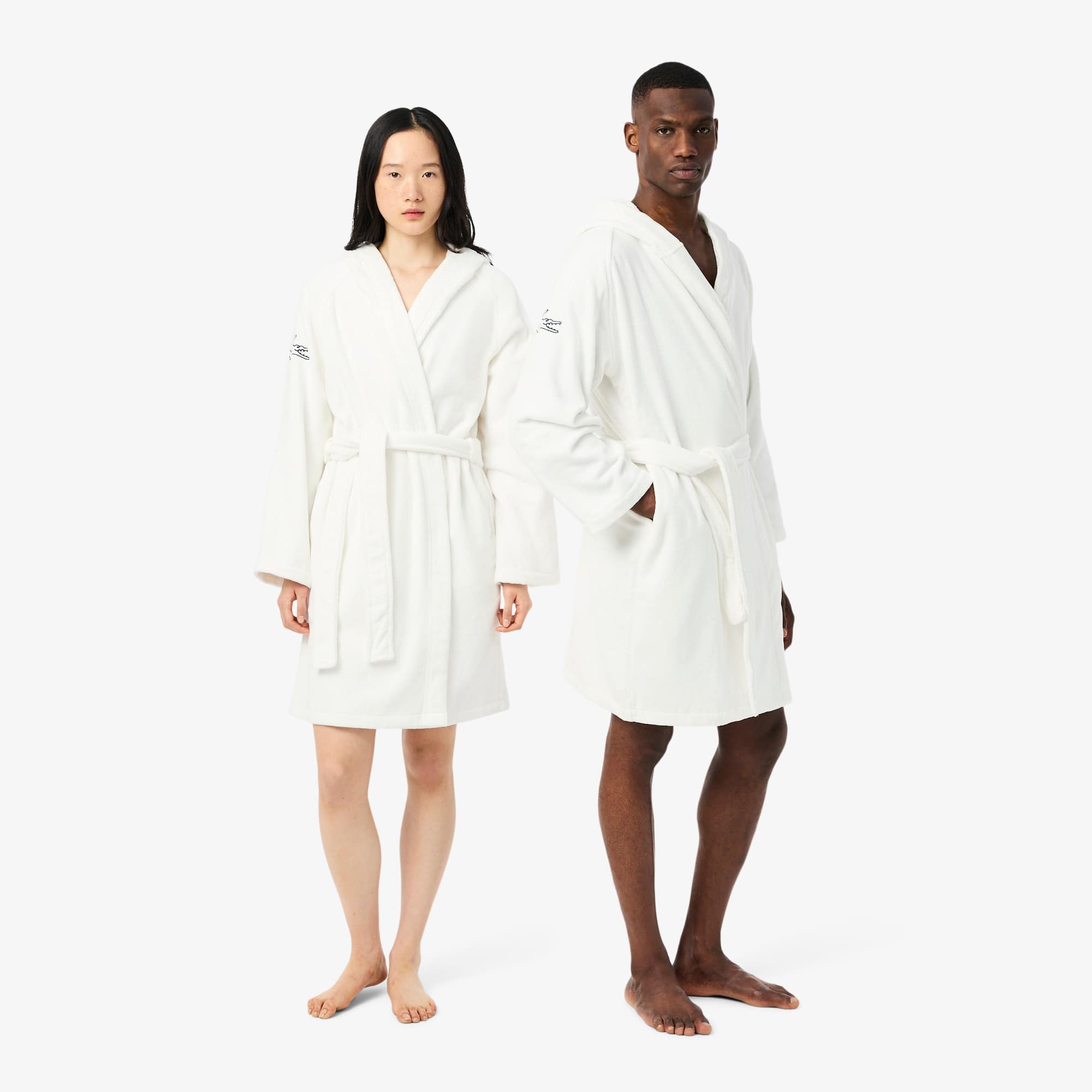 Lacoste Fairplay Bathrobe - 4 - L/xl In White