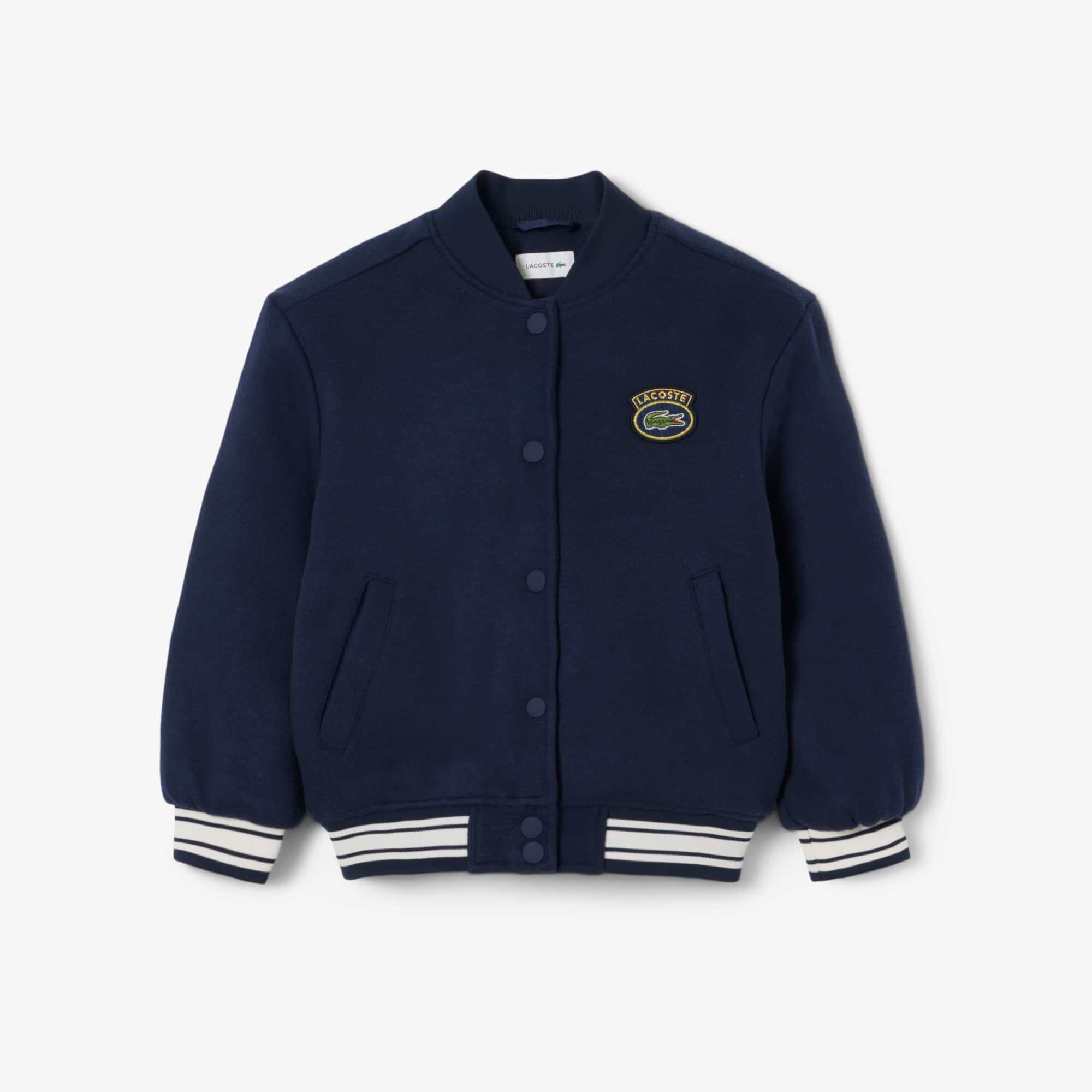 Lacoste Boys' Crocodile Badge Bomber Jacket - 16 Years In Blue