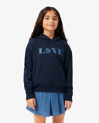 Patch Accent Fleece Badge Hoodie