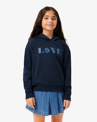 Sweatshirt &agrave; capuche molleton avec patch