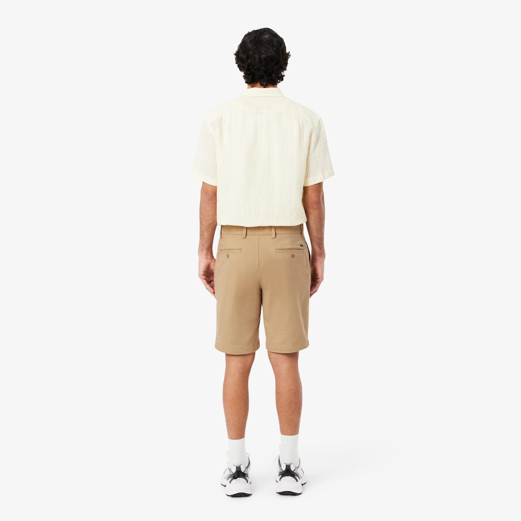Regular Fit Stretch Cotton Chino Bermuda Shorts