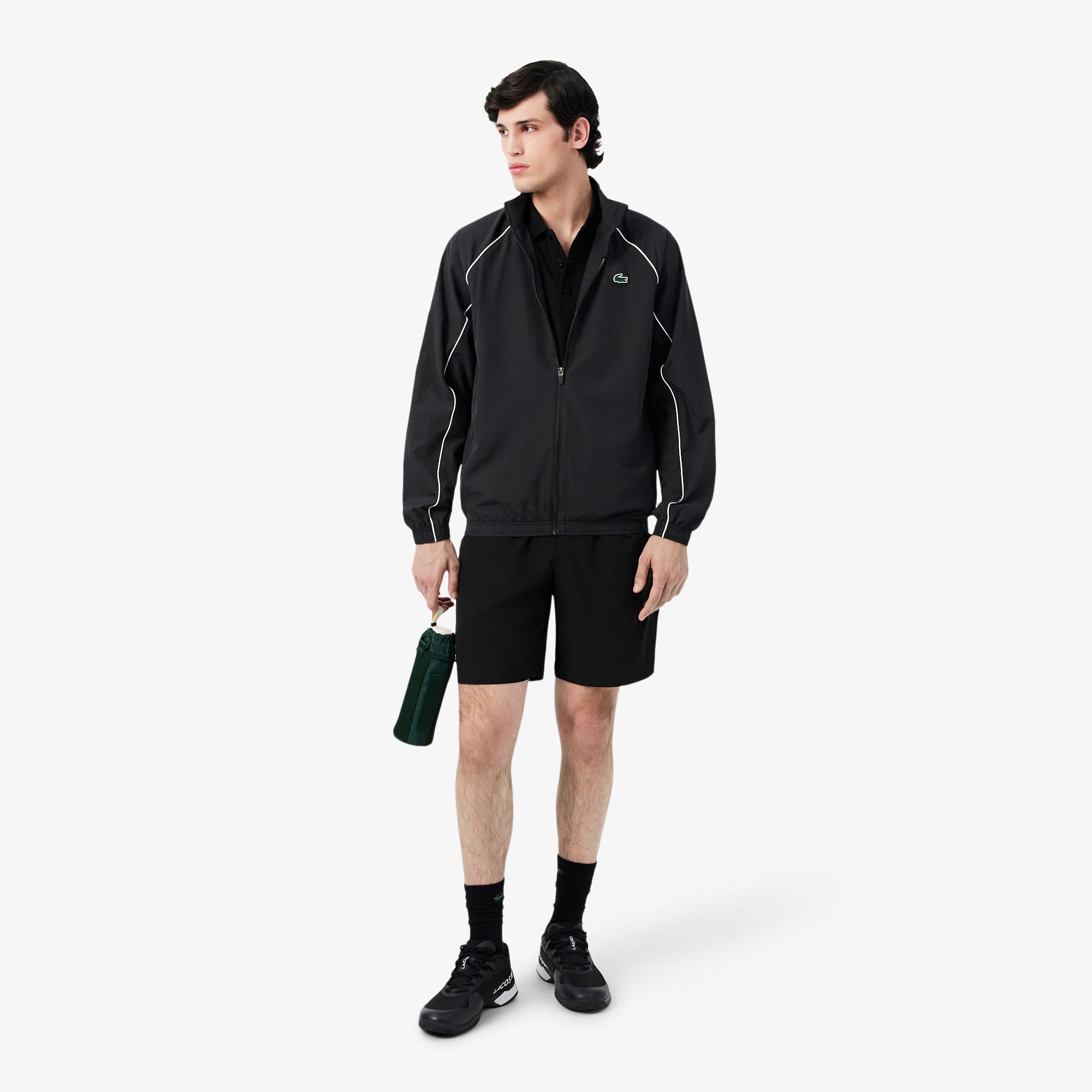 Sport Water-Repellent Trim Accent Track Jacket - Jackets & Coats