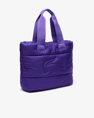 Puffy Croc Quilted Tote