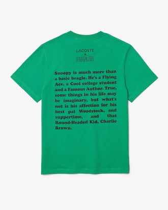 Men’s Lacoste x Peanuts Crew Neck Organic Cotton T-shirt