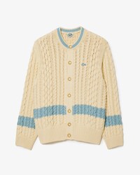 Lacoste x le FLEUR Striped Cardigan
