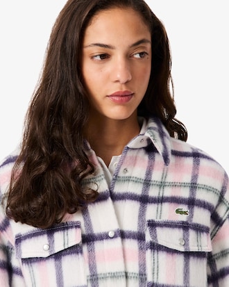 Women's Oversized Quilted Wool Overshirt