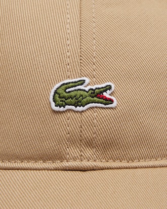 Casquette unisexe unie Lacoste en twill de coton biologique