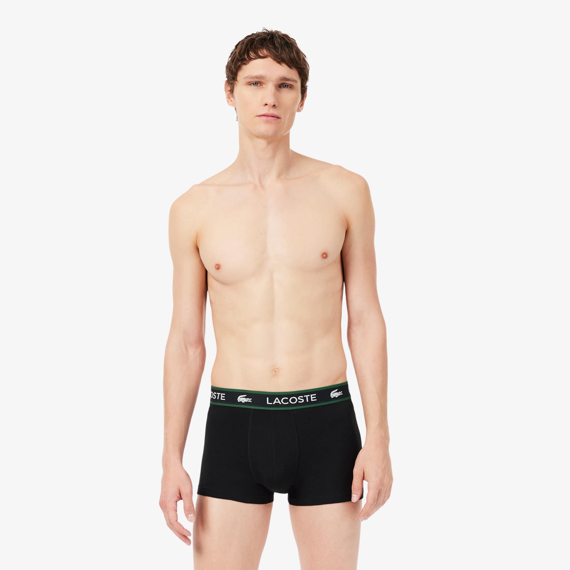 3-Pack Stretch Jersey Branded Trunks