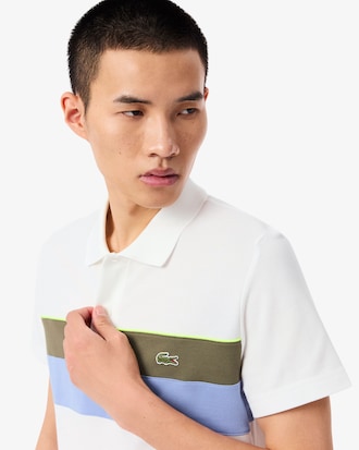 Polo regular fit Petit Piqu&eacute; color-block
