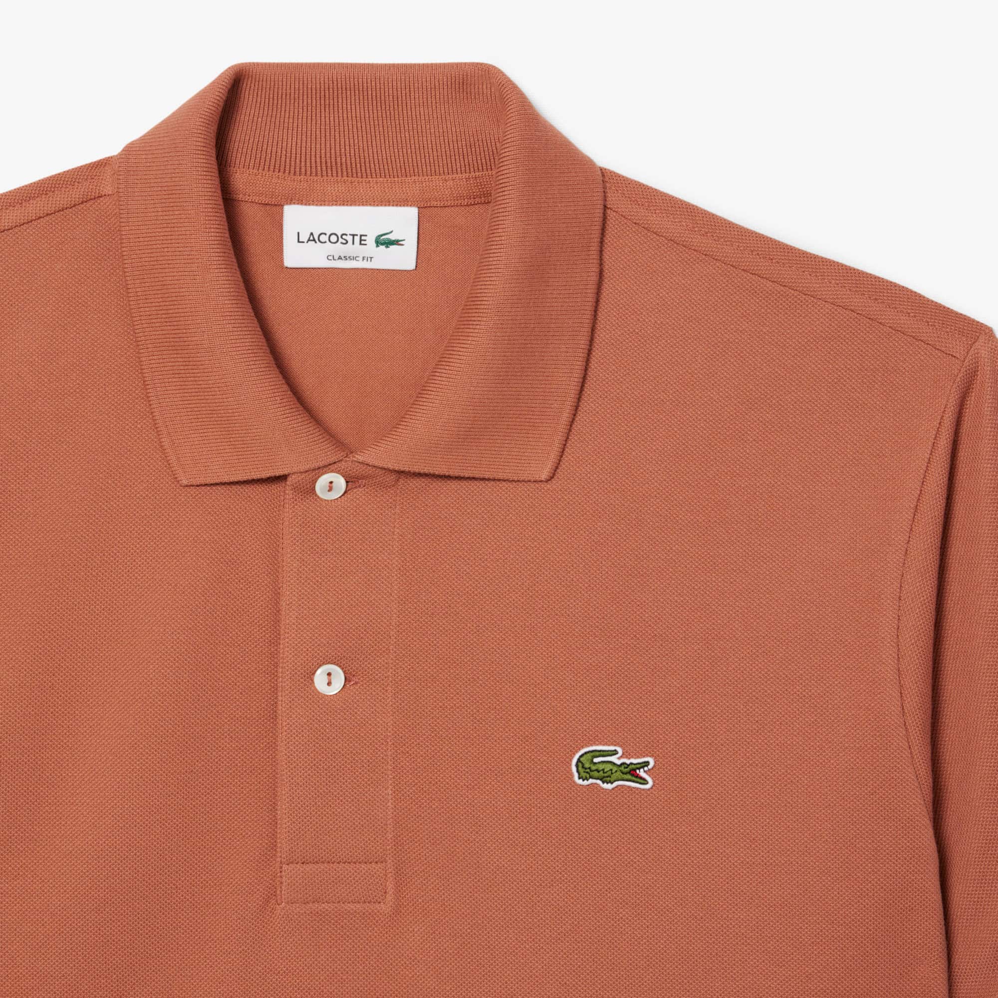 トップス LACOSTE MADE IN FRANCE Polo Shirt Brown Men's Classic Fit Original L.12.12 Polo - Polo Shirts - New