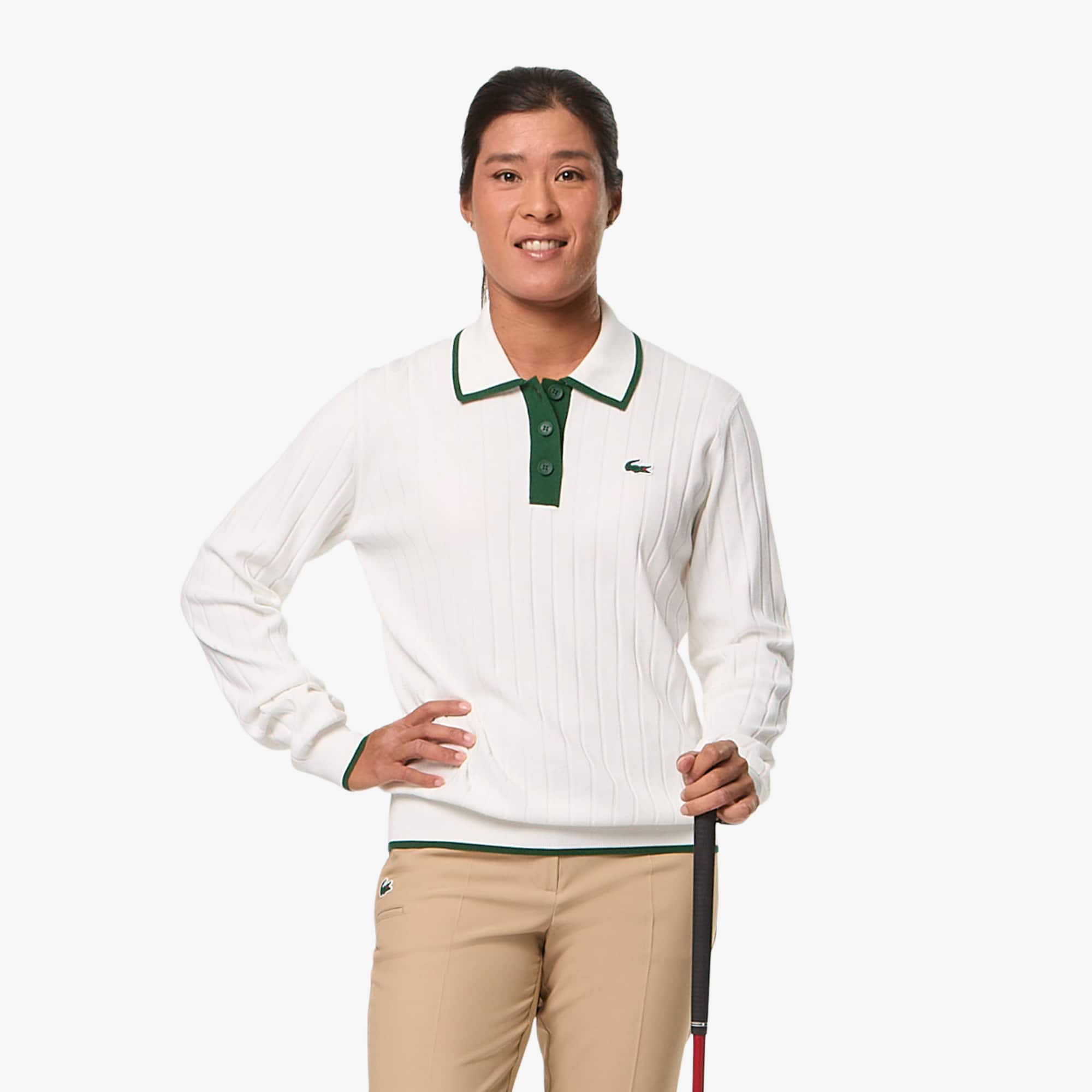 Women's Polo Collar Stretch Golf Sweater - Sweaters & Sweatshirts