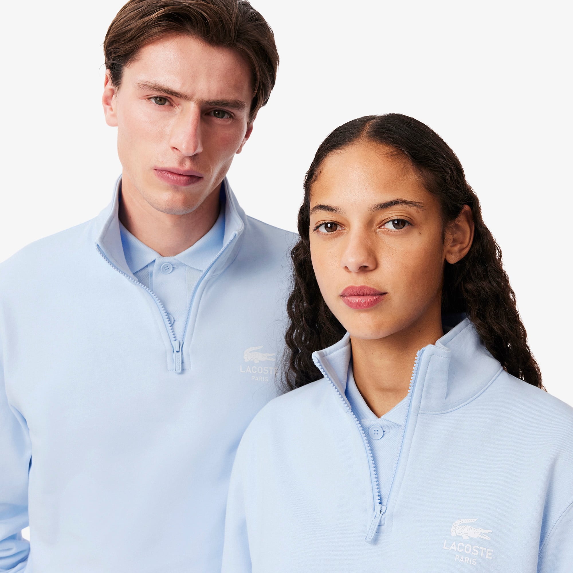 Unisex High-Neck Zip-Up Sweatshirt - Sweaters & Sweatshirts - New