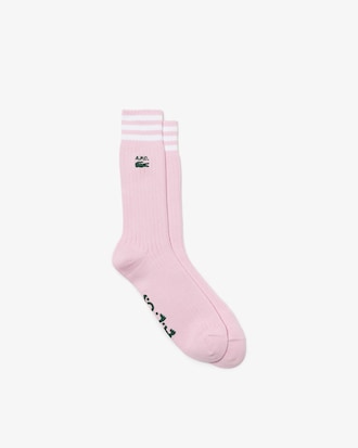 Unisex Lacoste x A.P.C. Striped High-Cut Socks