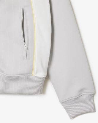 Sudadera de hombre Lacoste en algod&oacute;n ecol&oacute;gico color block con cierre