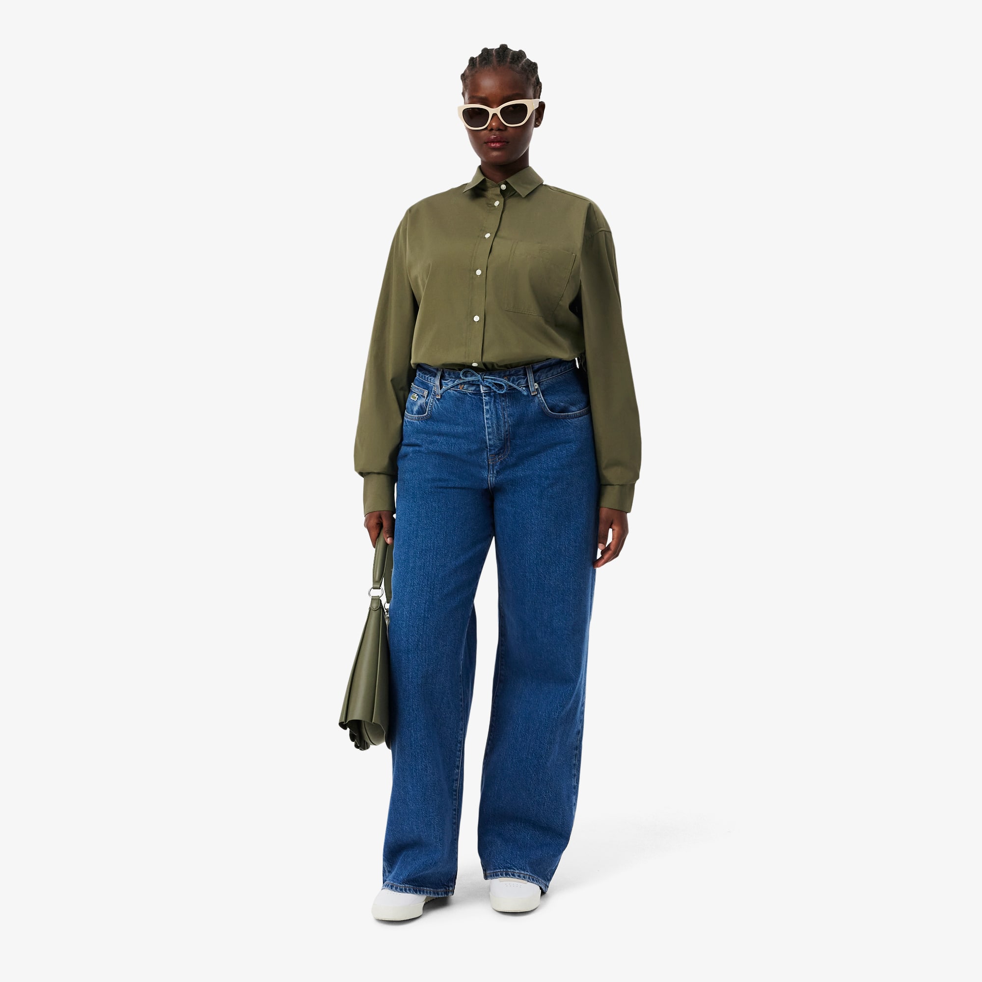 Women's Oversized Cotton Button Down Shirt