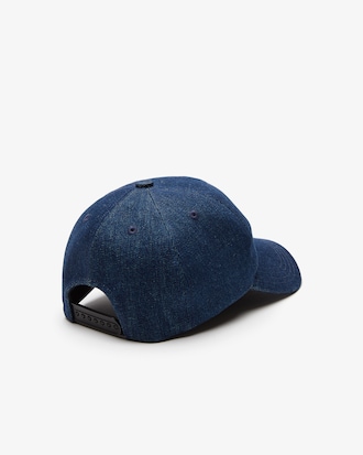 Casquette unisexe Lacoste x A.P.C. en denim japonais