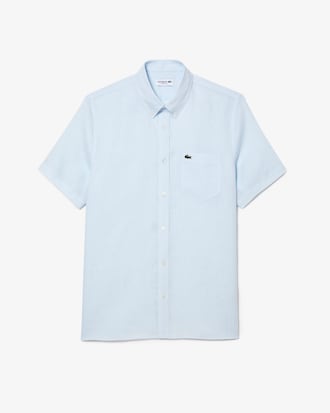 Chemise à manches courtes homme en lin