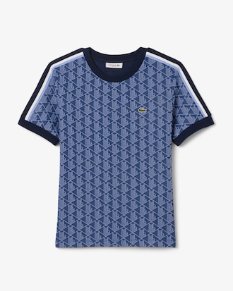 T-shirt slim fit jacquard monogramme