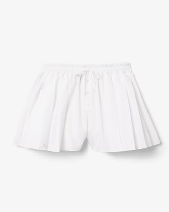 Runway Short Pleated Poplin Shorts