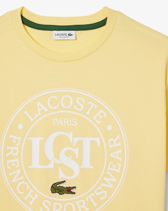 Kids' Contrast Badge Cotton T-Shirt