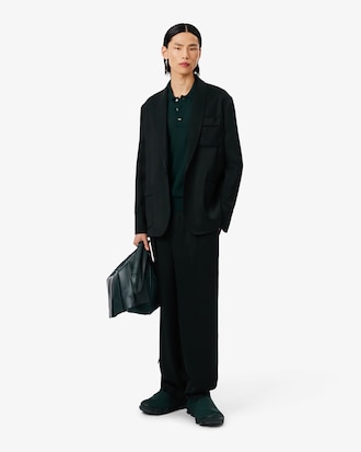 Runway Polo Collar Merino Wool Sweater