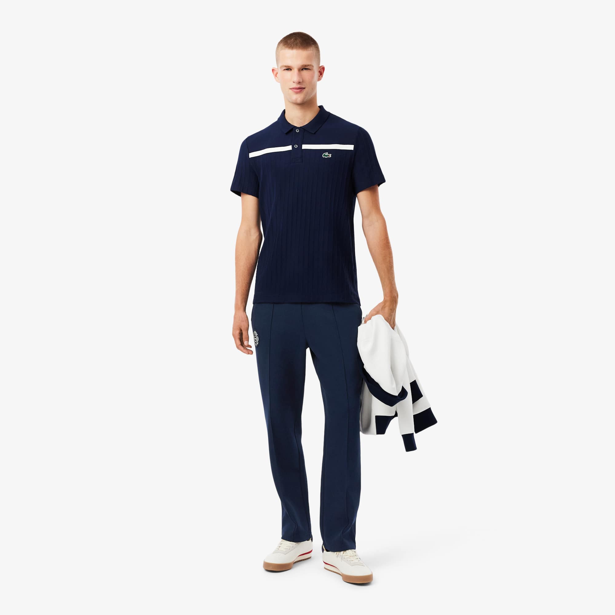 Lacoste Tennis Heritage Sweatpants In White