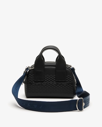 Mini Bowling Bag in Split Calfskin Leather