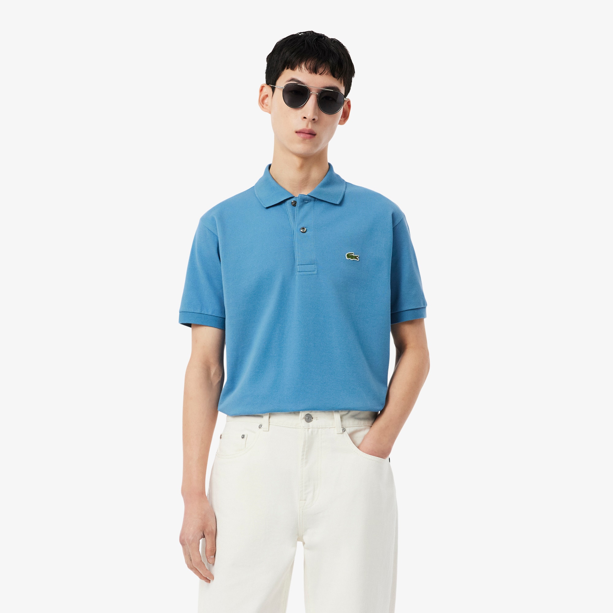 Lacoste Men's Classic Fit Original L.12.12 Polo In Blue
