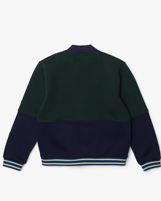 Kids' Striped Organic Cotton Varsity Jacket