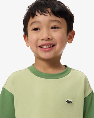 Contrast Trim Cotton T-Shirt