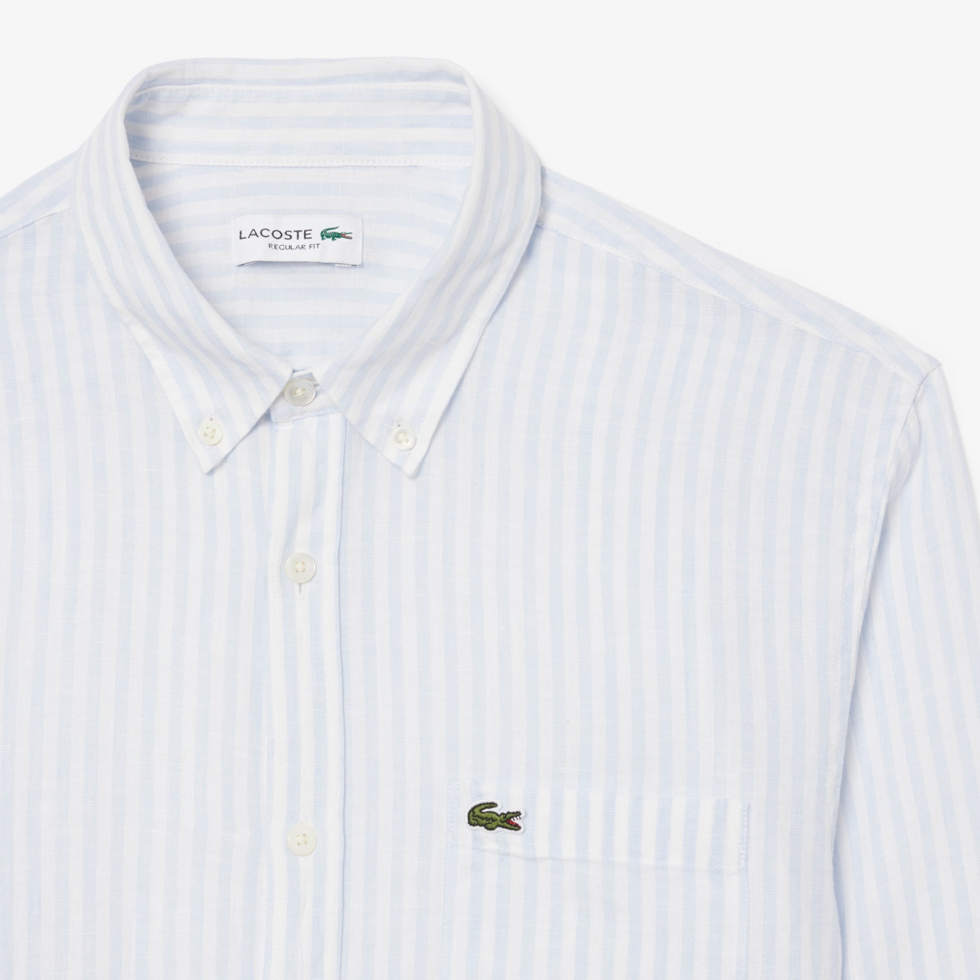 Men's Regular Fit Striped Linen Shirt