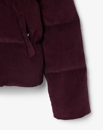 Relaxed Fit Corduroy Down Jacket