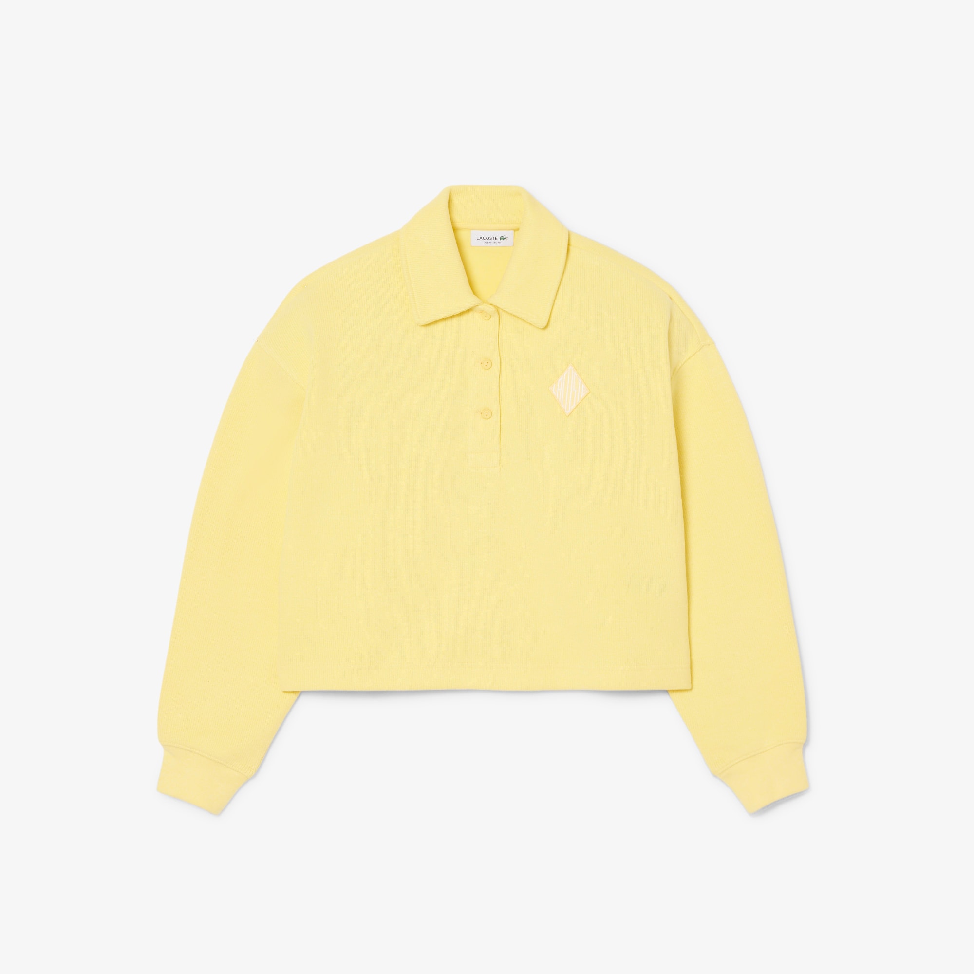 Oversized Ribbed Polo Sweatshirt