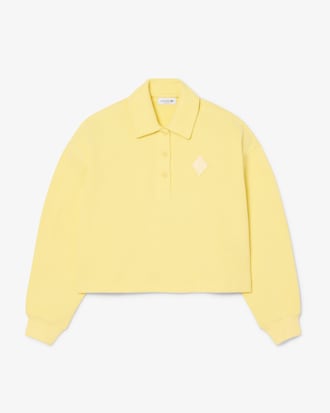 Oversized Ribbed Polo Sweatshirt