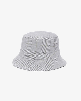 Unisex Double Face Plaid Cotton Bucket Hat