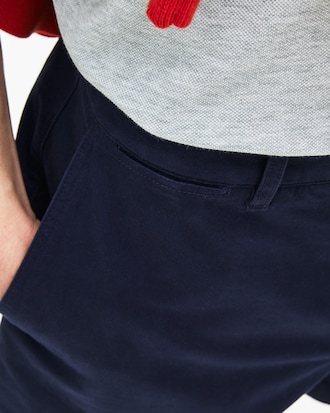 Bermudas regular fit en gabardina de algod&oacute;n para hombre