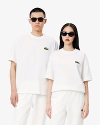 Unisex Loose Fit Heavy Cotton Badge T-Shirt