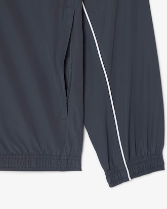 Sport Water-Repellent Trim Accent Track Jacket