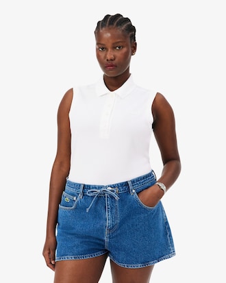 Women's Slim Fit L.12.D Sleeveless Stretch Polo