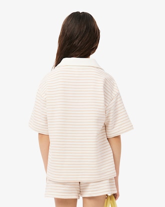 Kids' Striped Terry Polo