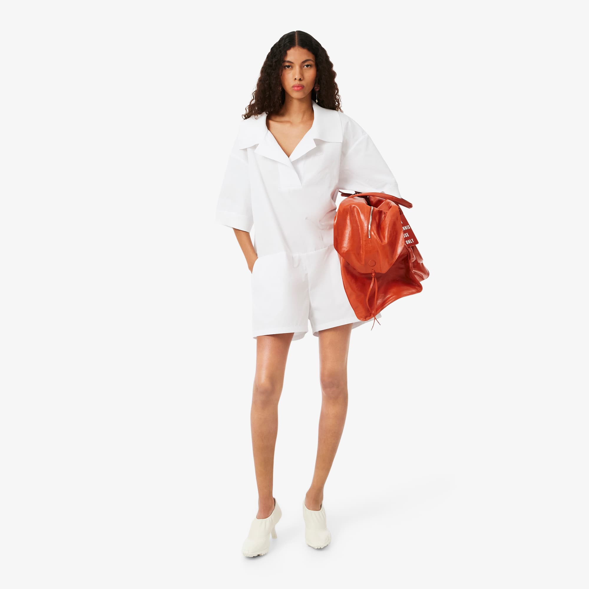 Runway Poplin Polo Collar Playsuit - Dresses - New In 2026 | Lacoste