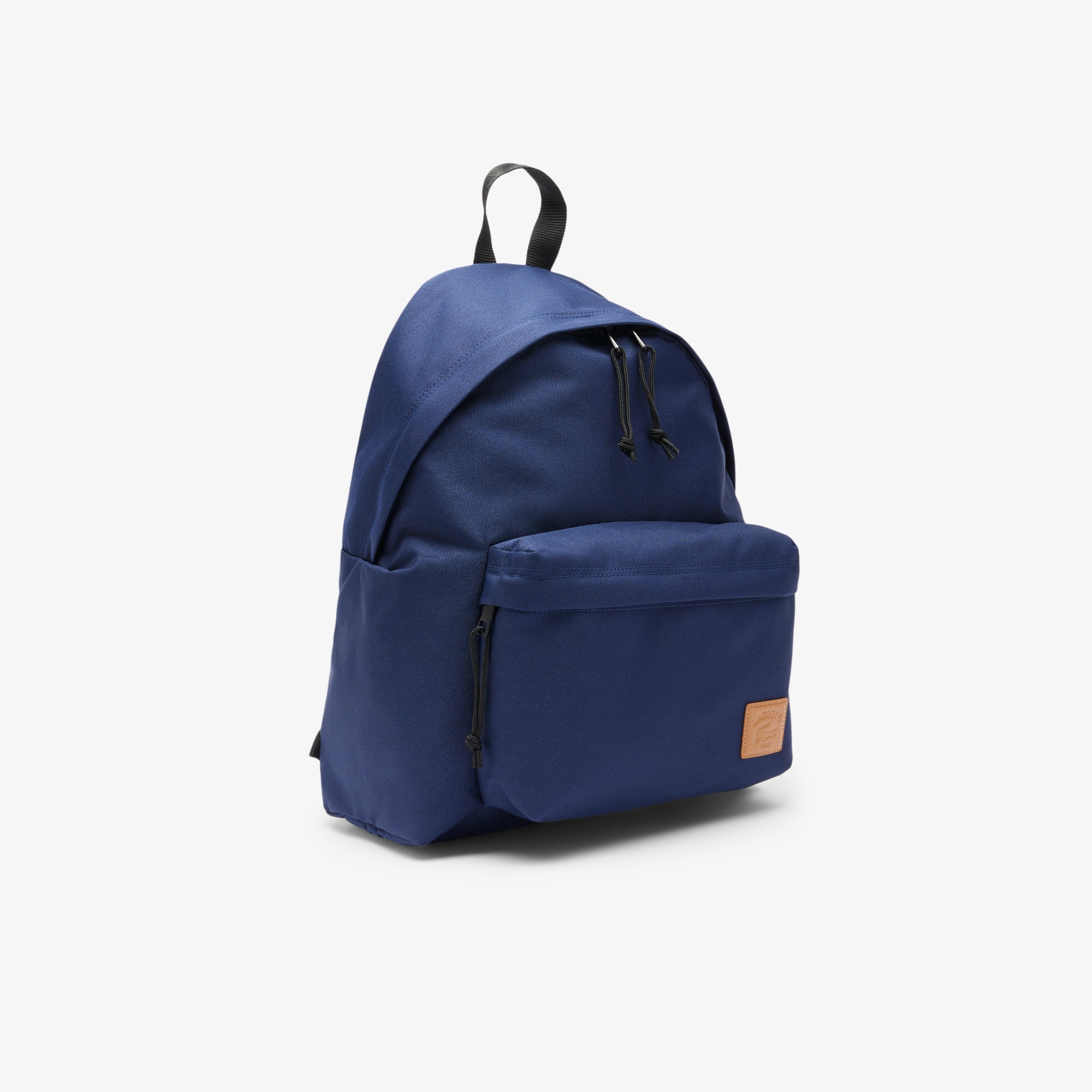 LACOSTE レザー バックパック グレー ラコステ LACOSTE モノグラム レザーフラップクローズサッチェル